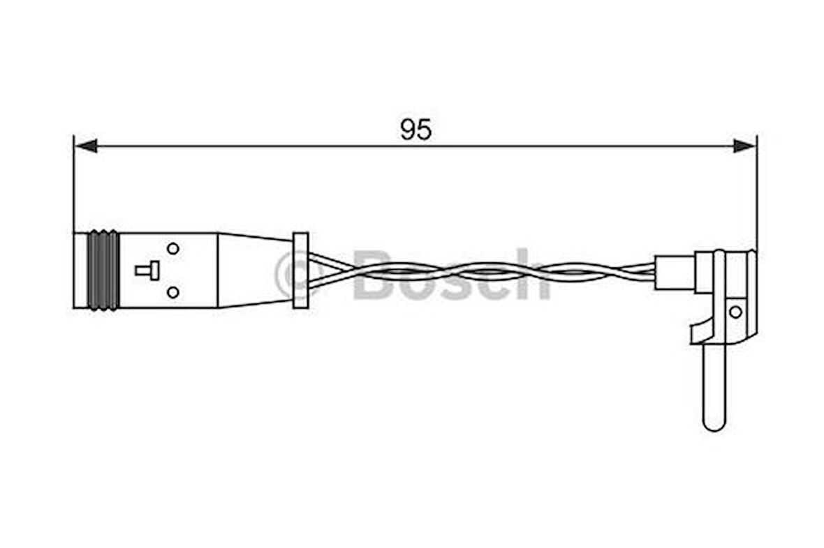 Bosch 1987473070 Fren Balata Fişi W211 02-08 S211 03-09 W212 09-15 W245 05-11 W204 07-13 2205401517