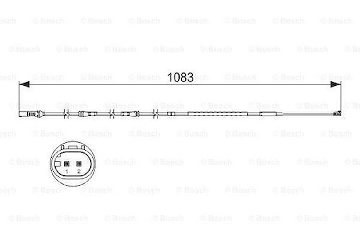 Bosch 1987473500 Fren Balata Fişi Ön BMW F10 F11 F06 F12 F13 F01 F02 F02 34356791958