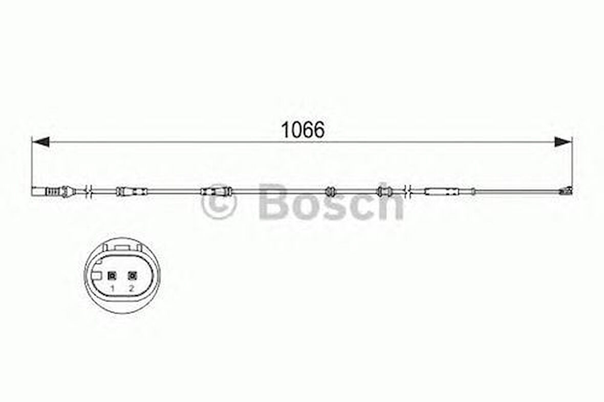 Bosch 1987473501 Balata Fişi Arka BMW F01 F02 F03 F03 34356791960