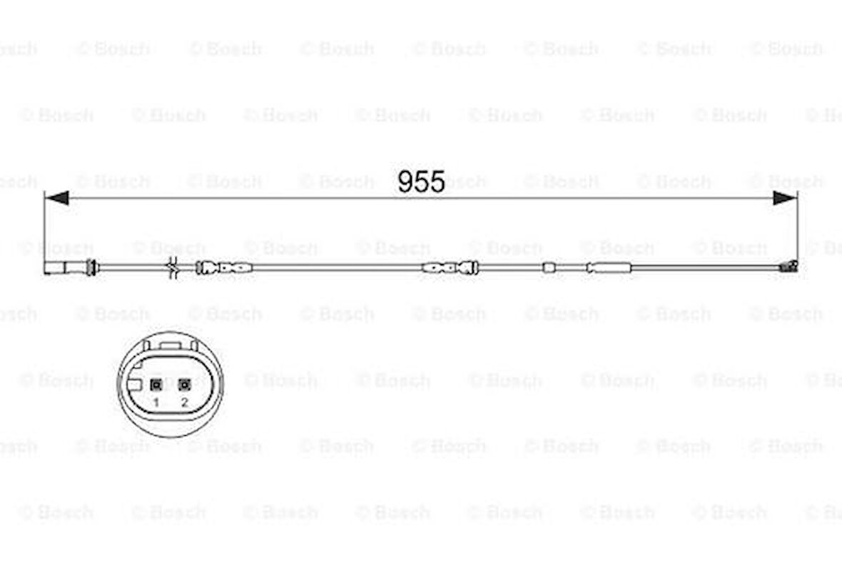 Bosch 1987473511 Balata Fişi Ön BMW X3 F25 X4 F25 34356790303