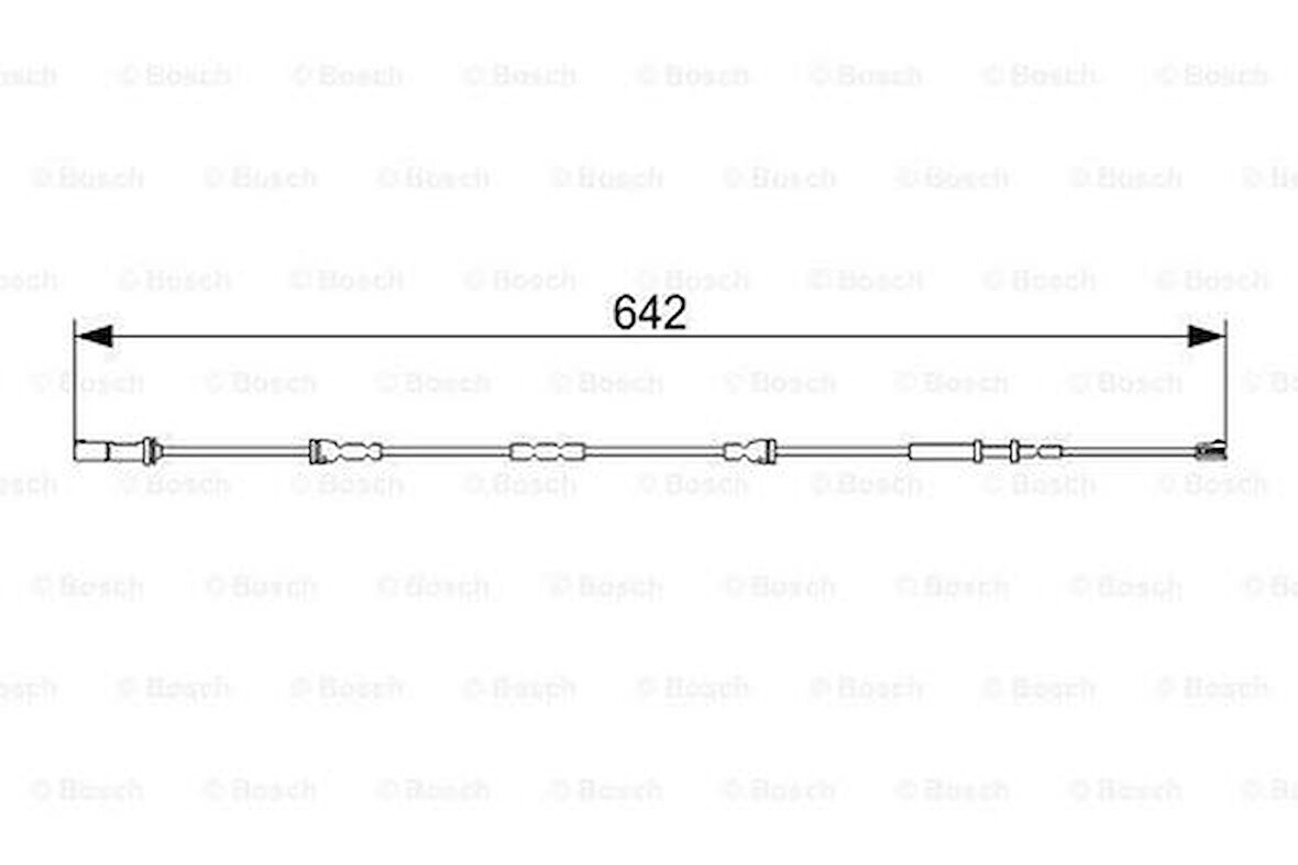 Bosch 1987473544 Balata Fişi Arka BMW F45 F46 F48 F39 Mini F54 F55 F56 F57 F59 34356865612