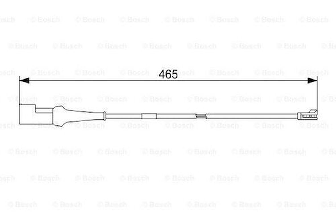 Bosch 1987473573 Balata İkaz Kablosu Ön Arka Uzun 465mm Transit Custom 12-V363 V362 14- BK212N248BE