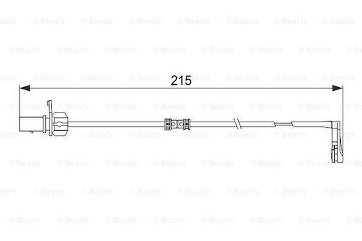 Bosch 1987474489 Arka Fren Balata Fişi Kablosu 215mm A6 11-18 A7 11-17 4G0615121