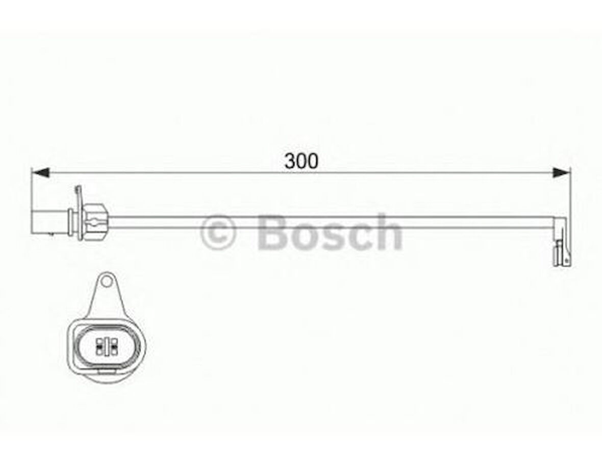 Bosch 1987474505 Ön Balata Fişi İkaz Kablosu Audi A4 1.8TFSI-2.0TFSI 07-15 2.0TFSI Quattro 09-12 8K0615121