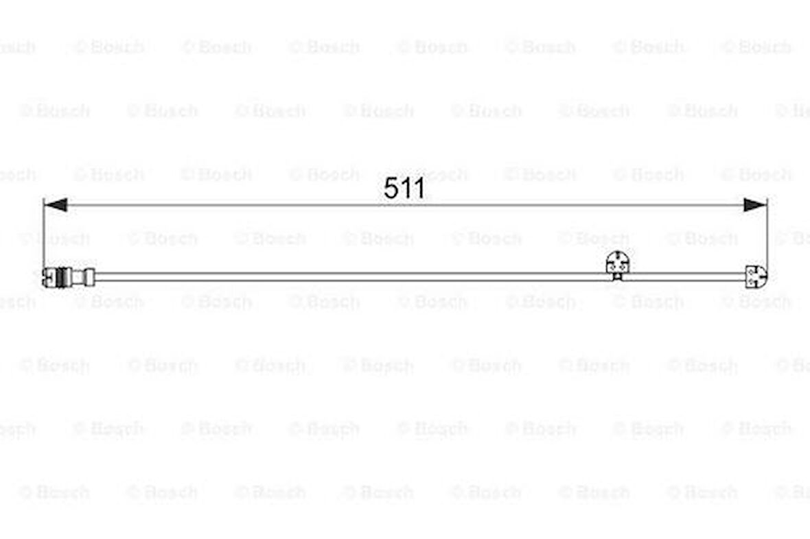 Bosch 1987474557 Disk Balata İkaz Kablosu 511mm 99761267601