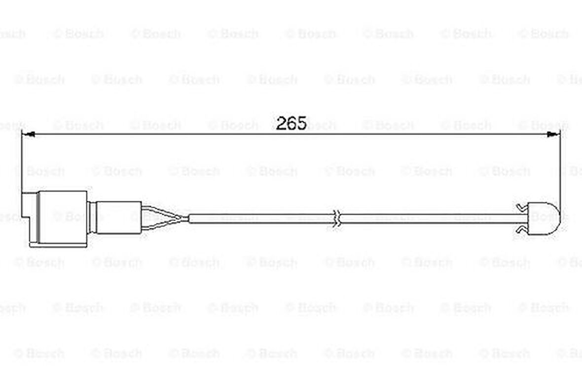 Bosch 1987474904 Disk Balata İkaz Kablosu Arka 260mm 