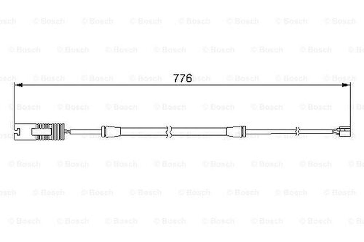 Bosch 1987474925 Ön Fren Balata Fişi BMW 3 E36 Z3 E36 34351181337