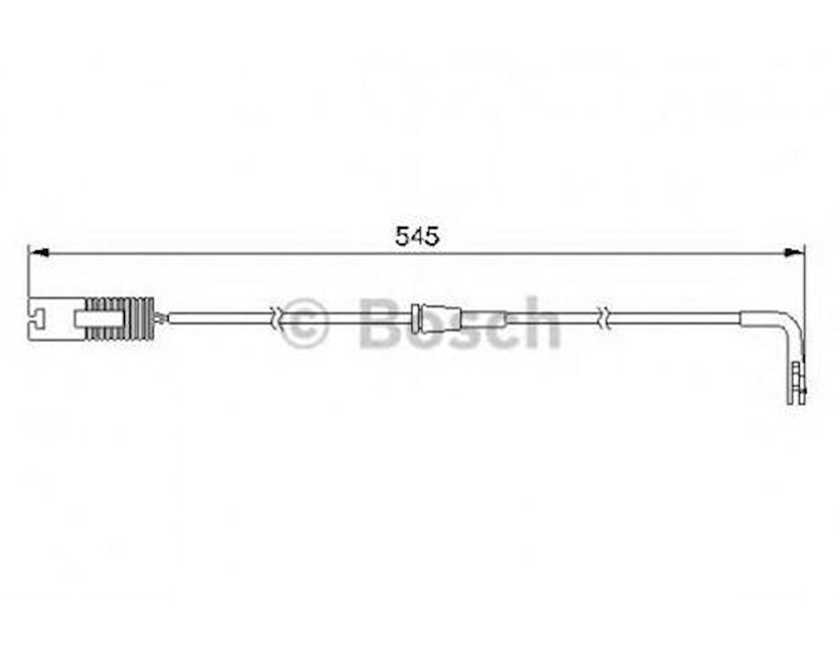 Bosch 1987474940 Balata Fişi Arka BMW E38 34351163066