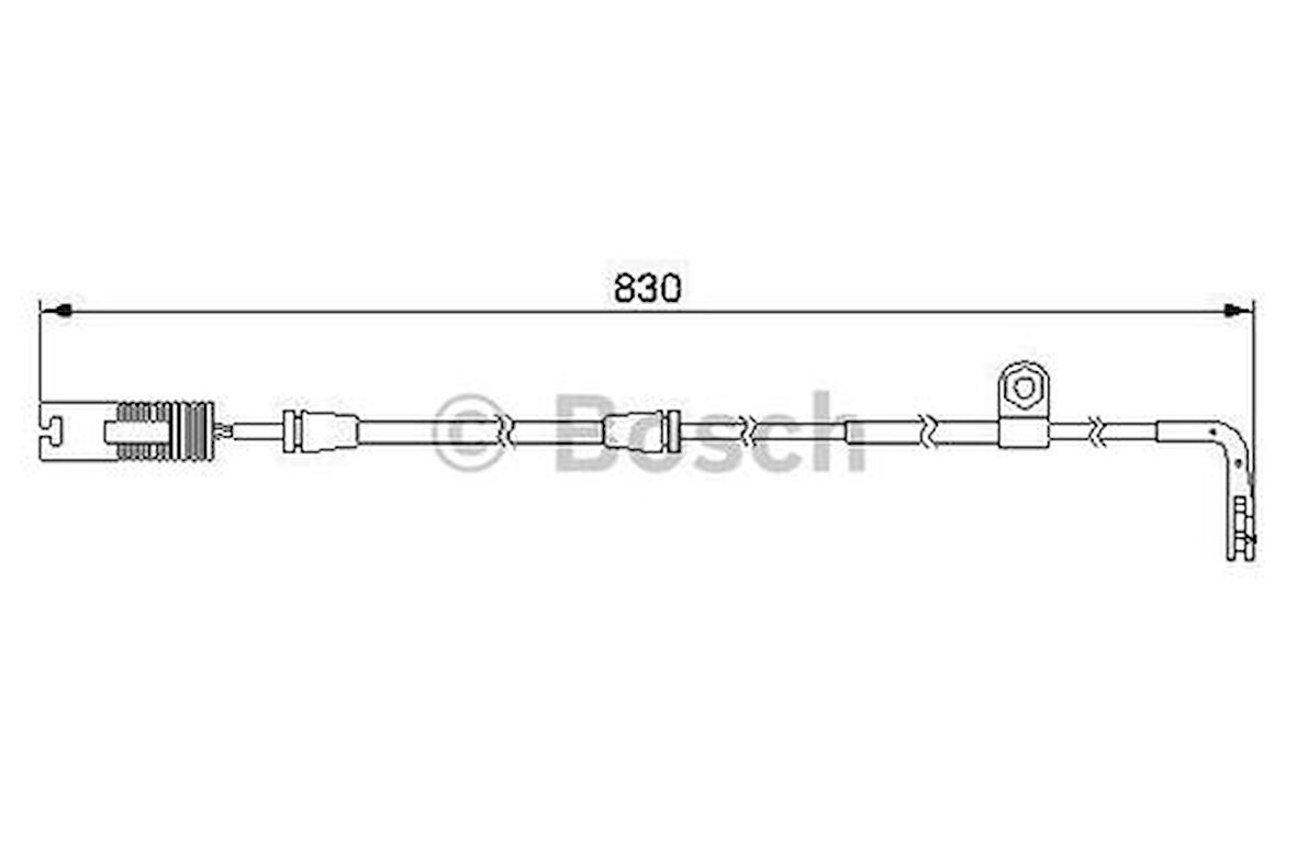 Bosch 1987474958 Fren Balata Fişi Ön BMW E38 1J4839085B