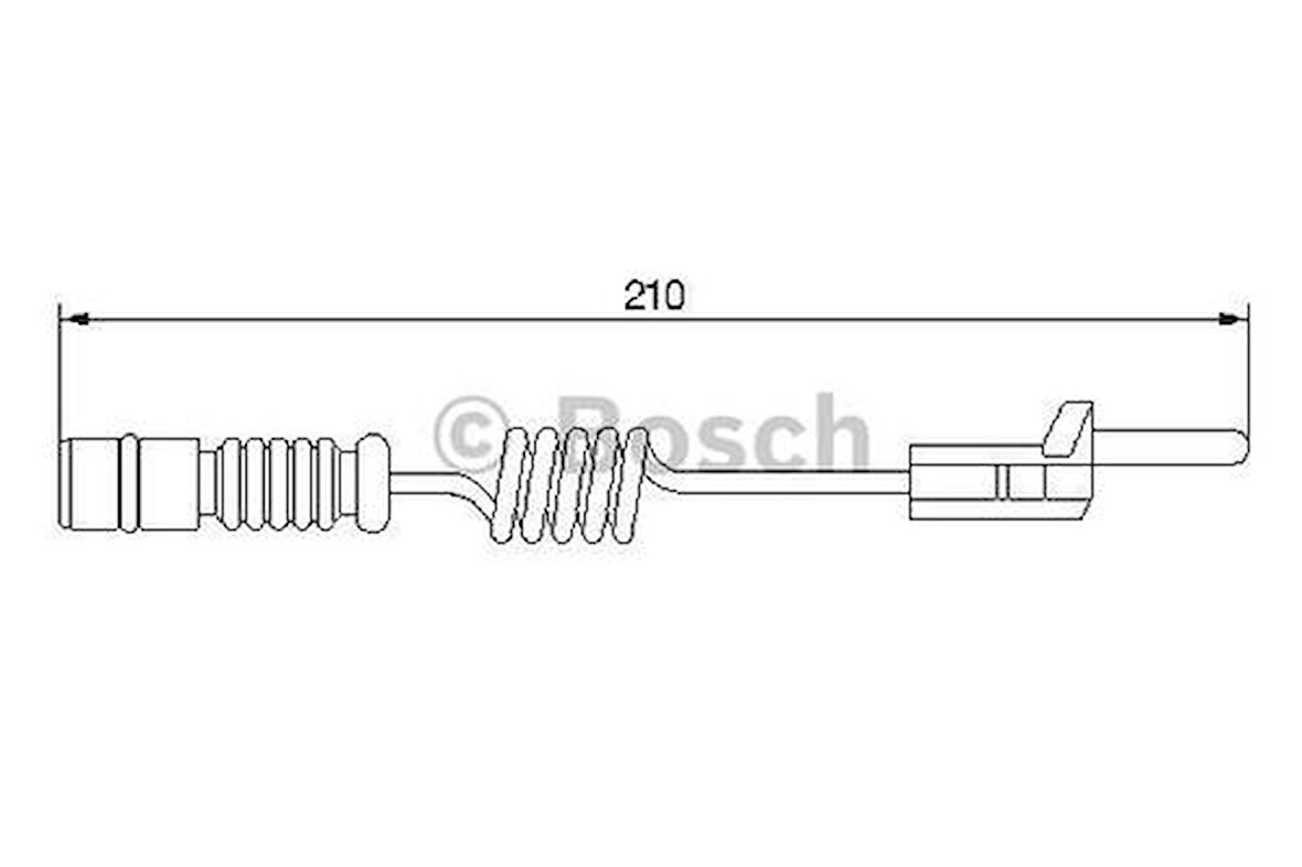 Bosch 1987474969 Fren Balata Fişi Kasa Ağırlığı 3500Kg Ön Arka Sprinter LT35 97-07 210mm 2D0919351