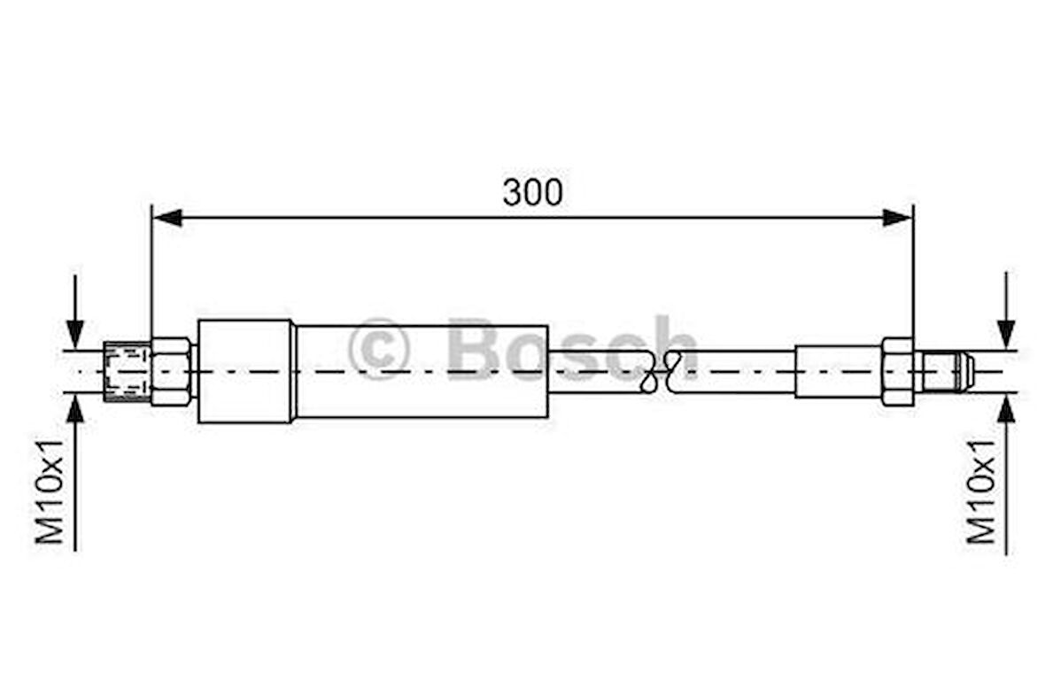 Bosch 1987476074 Fren Hortumu Arka Bmw E60-E61-E63-E64-E65-E66