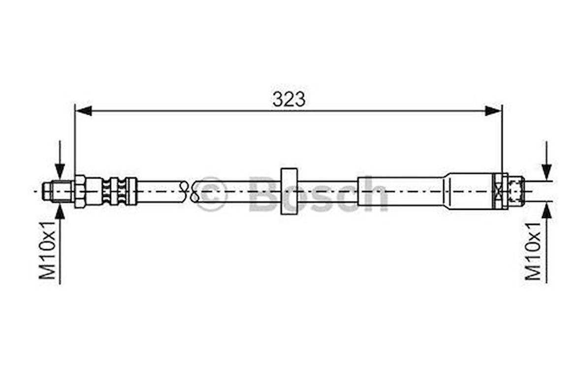 Bosch 1987476293 Fren Hortumu Arka 323mm 4F0611775