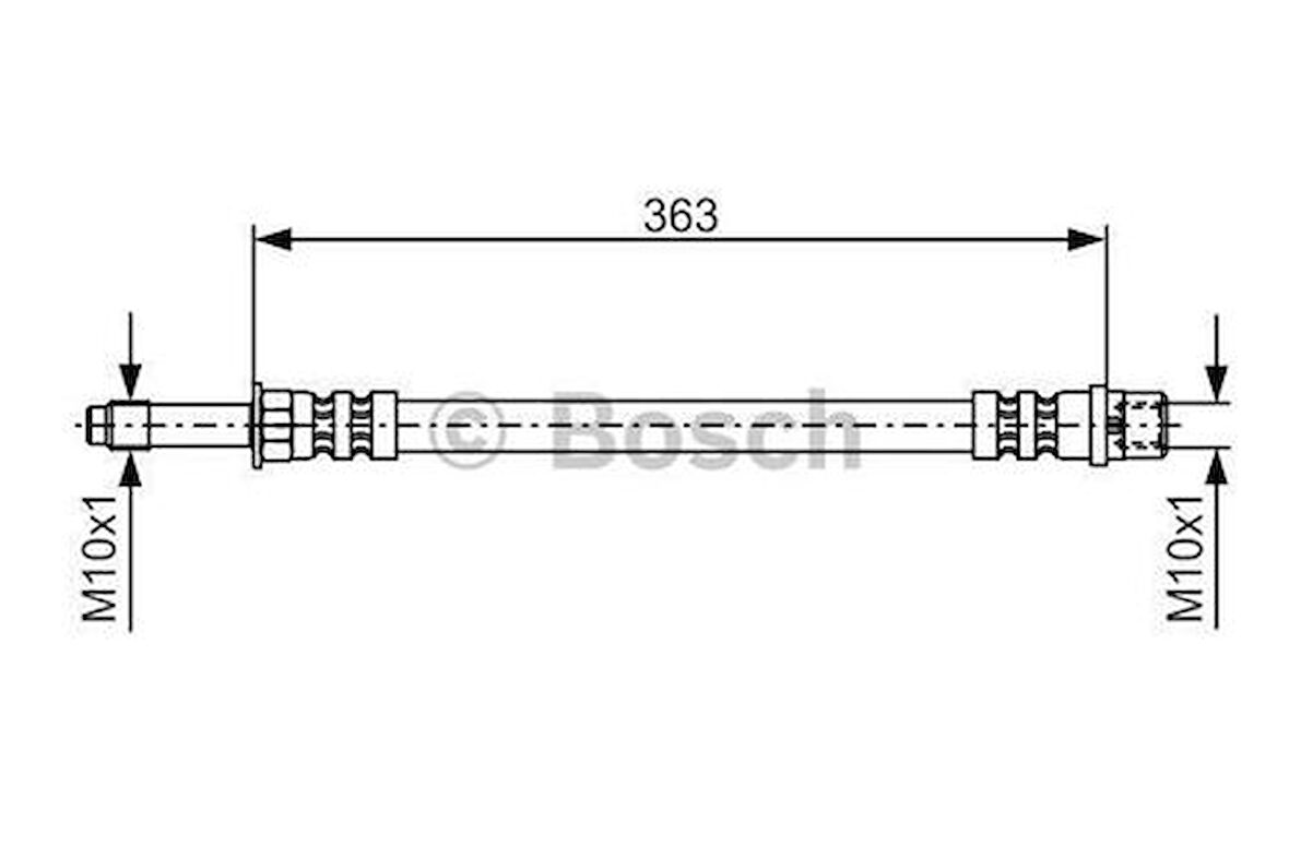 Bosch 1987476295 Fren Hortumu. 363.00 Mm