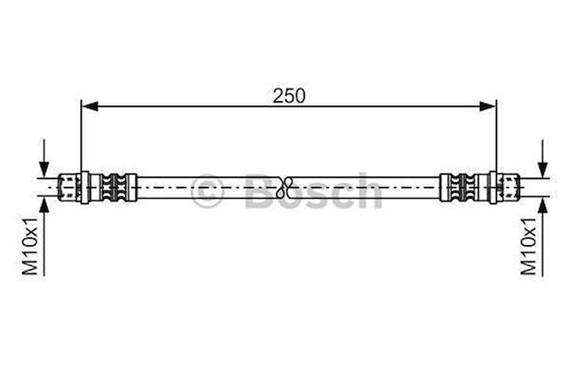 Bosch 1987476309 Fren Hortumu. Ic. Arka. 250.00 Mm