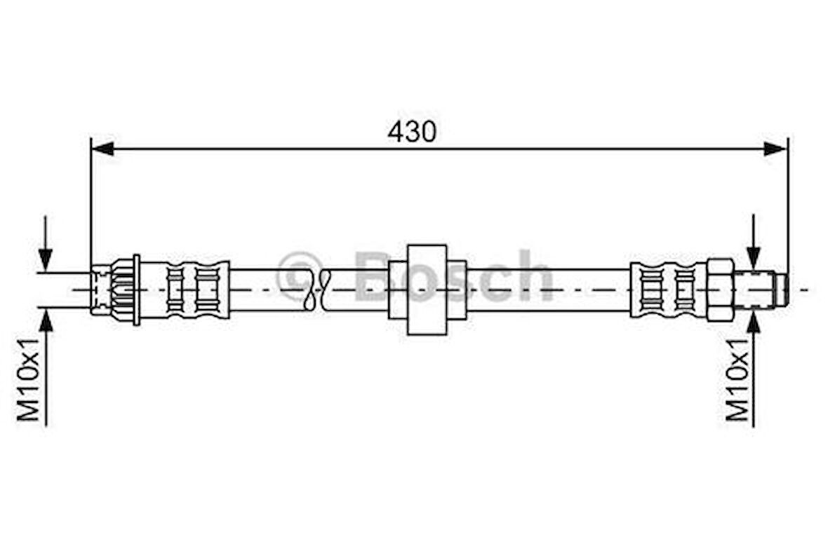 Bosch 1987476918 Ön Fren Hortumu F4R F9Q Scenic MPV 2000- 8200058609