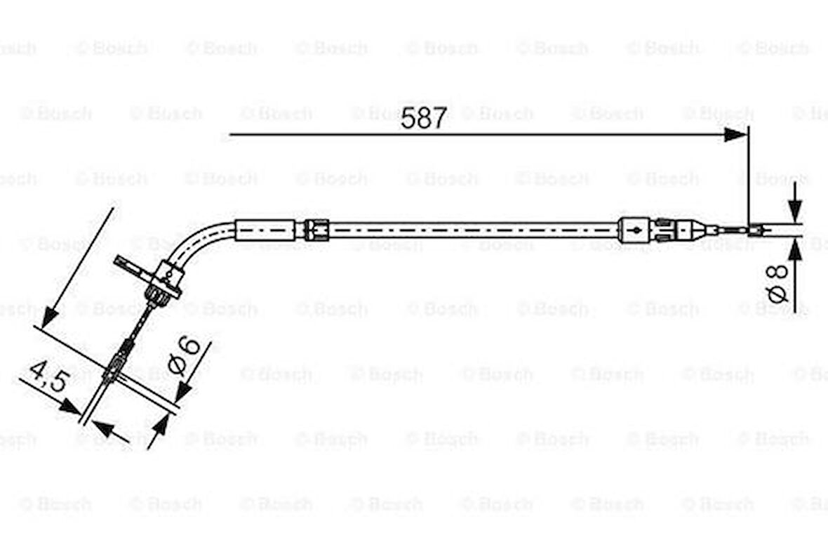 Bosch 1987477224 Fren Teli 587mm A1694201185