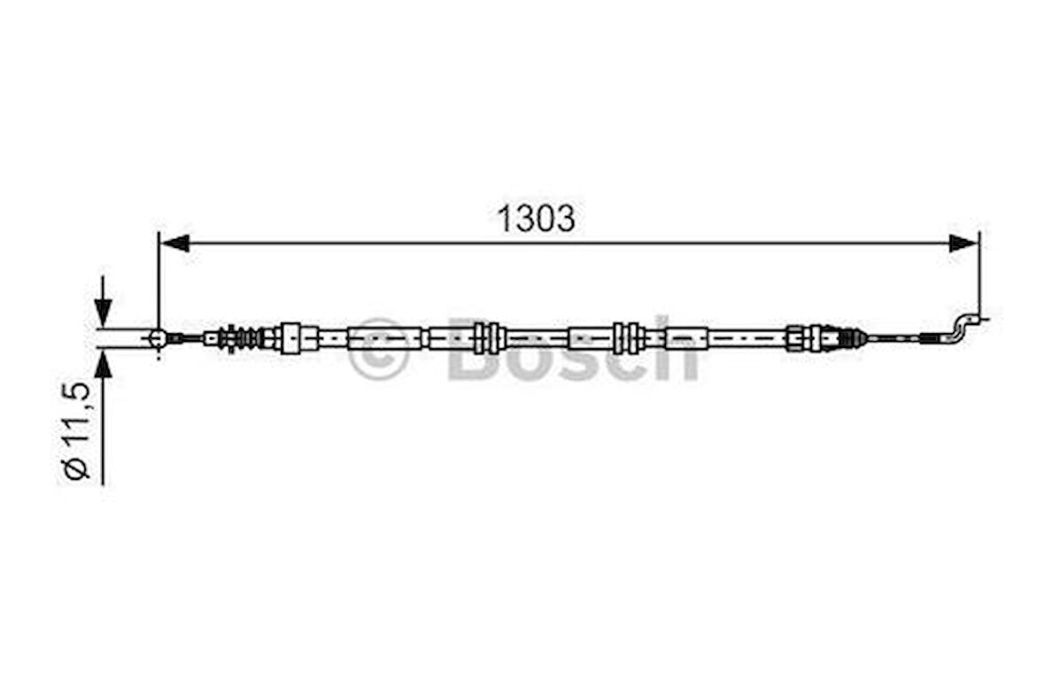 Bosch 1987477260 Fren Teli 1303mm 7H0609701D