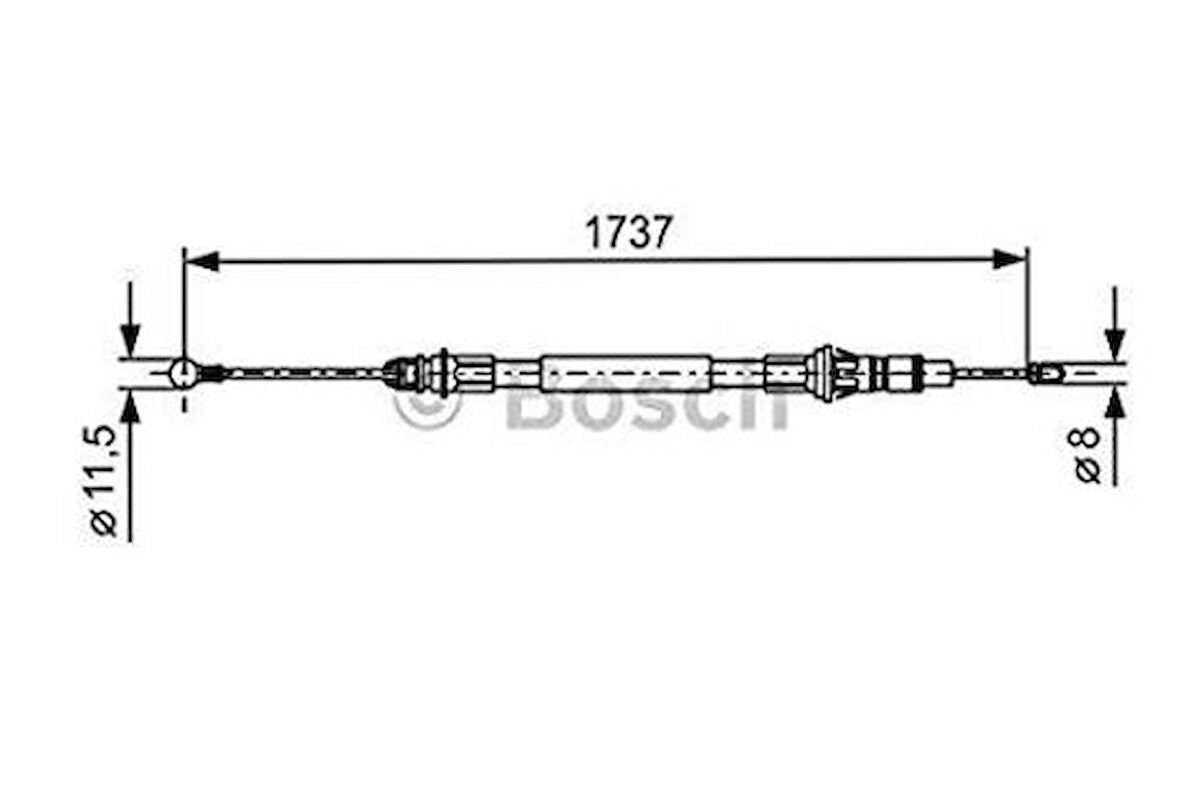 Bosch 1987477261 El Fren Teli Master II Movano Interstar 00-1737mm 8200021940