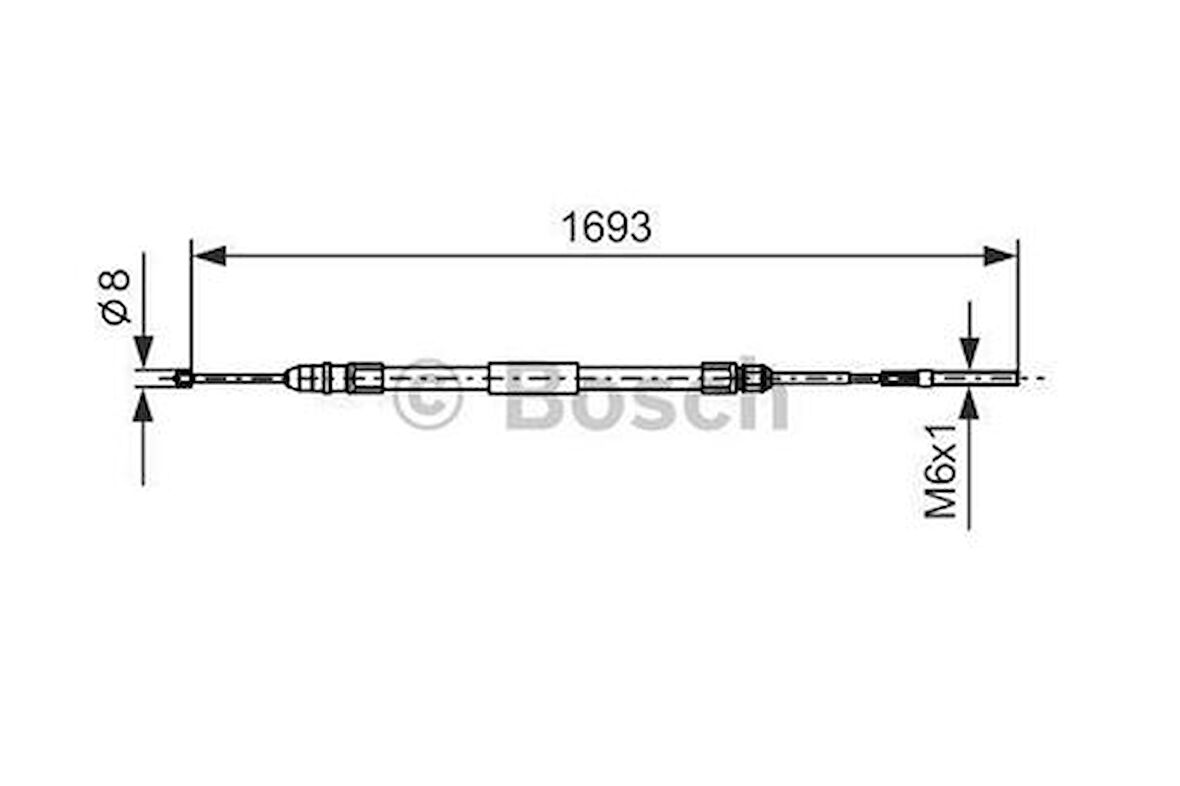 Bosch 1987477532 Fren Teli 1693mm 34411165021
