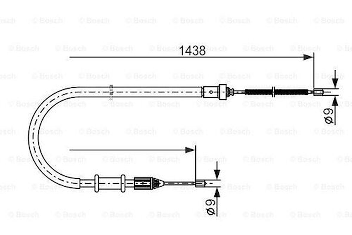 Bosch 1987477634 Fren Teli 1438mm 7700311700