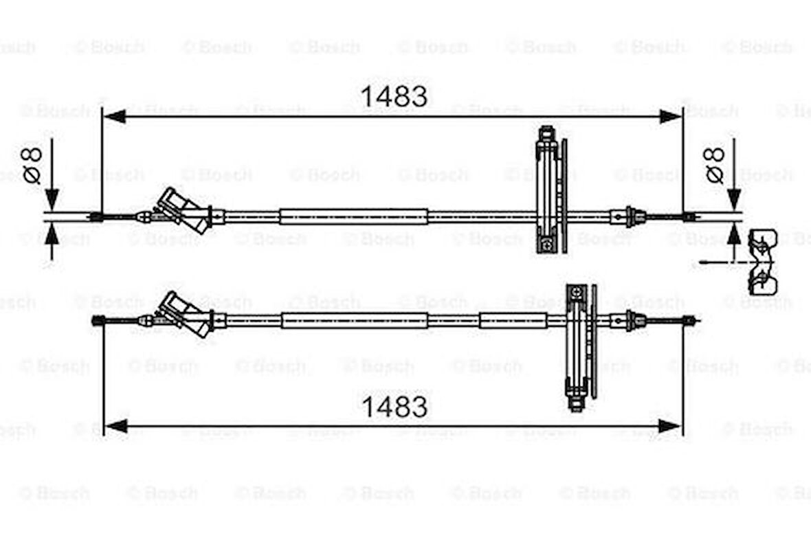Bosch 1987477930 Fren Teli 1480mm 98AG2A603AM