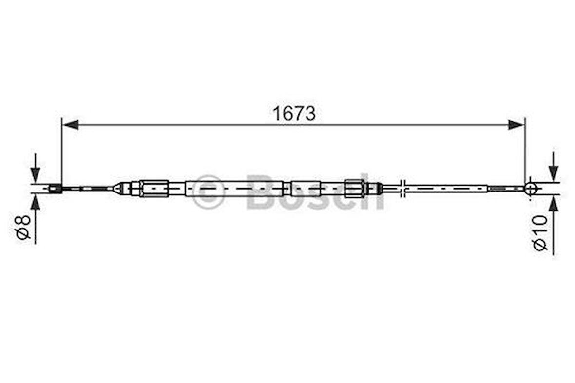 Bosch 1987477948 Fren Teli 1681mm 34406761097