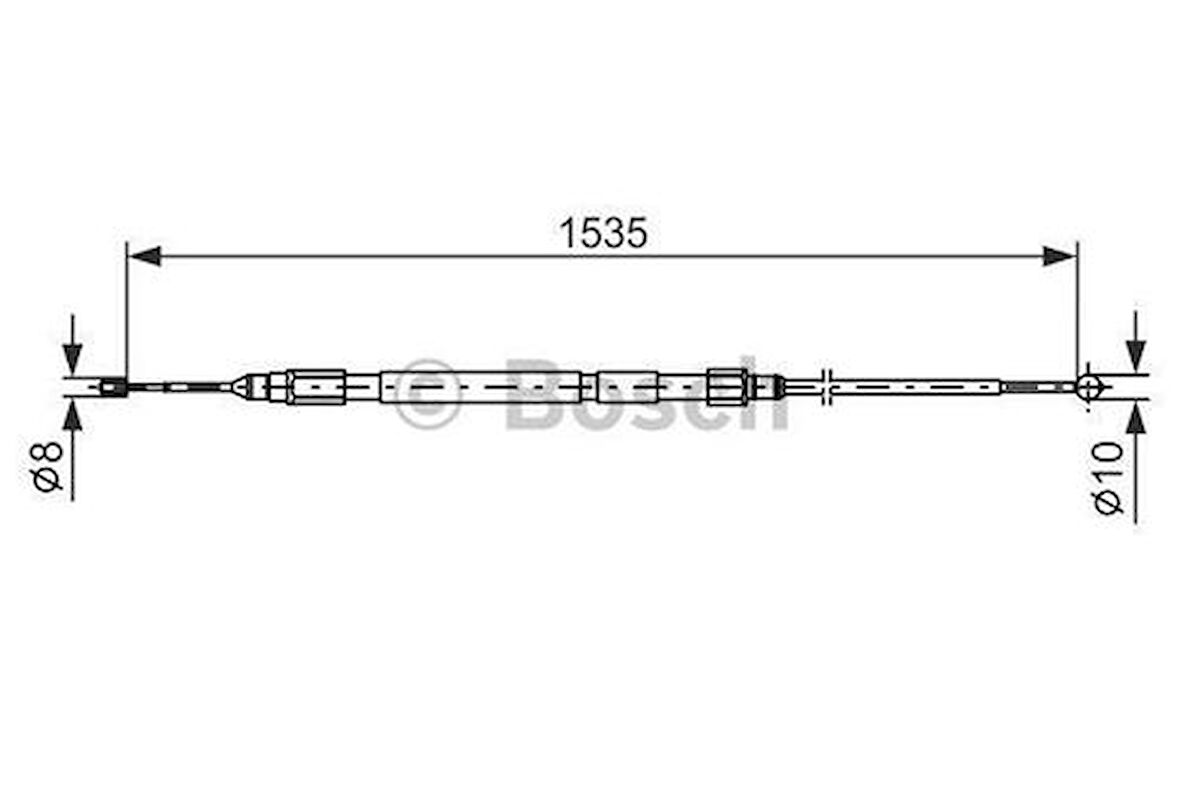 Bosch 1987477950 Fren Teli 1533mm 34406760444