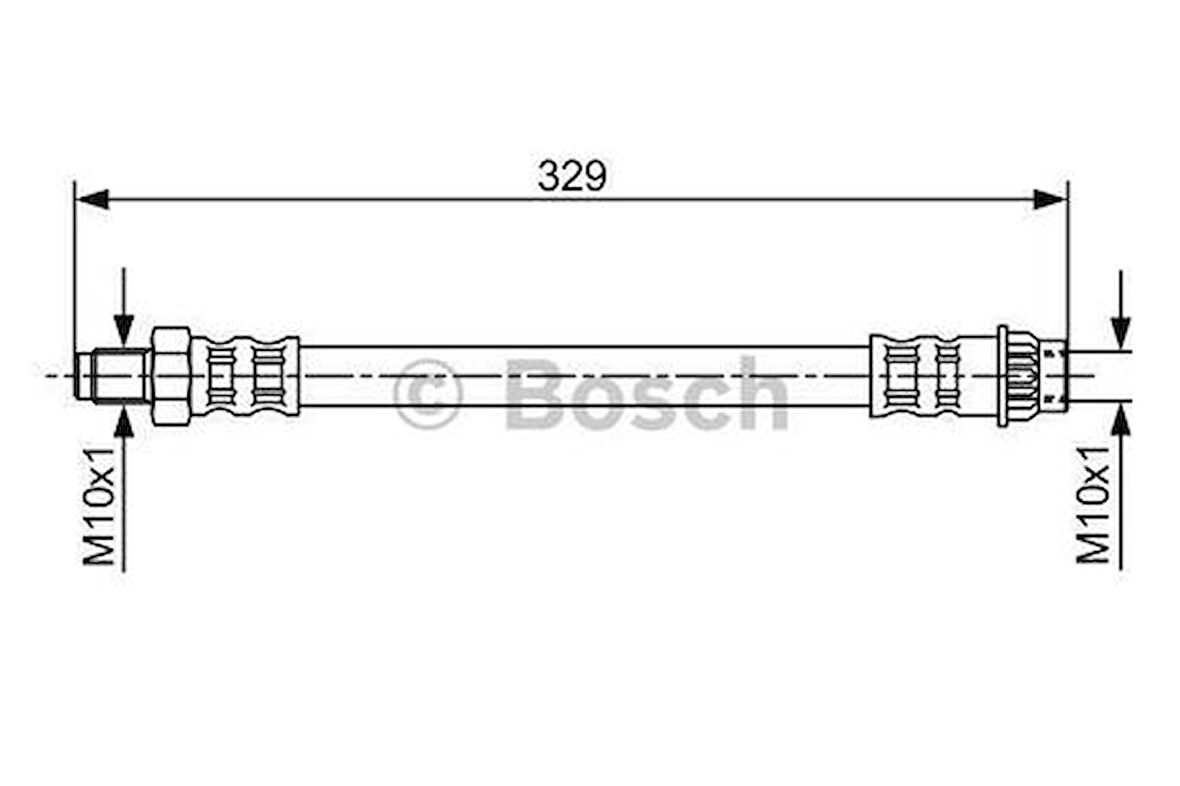 Bosch 1987481032 Fren Hortumu Ön R5 84-95 P 106 96-Sandero 08-Logan 04- 6001547819
