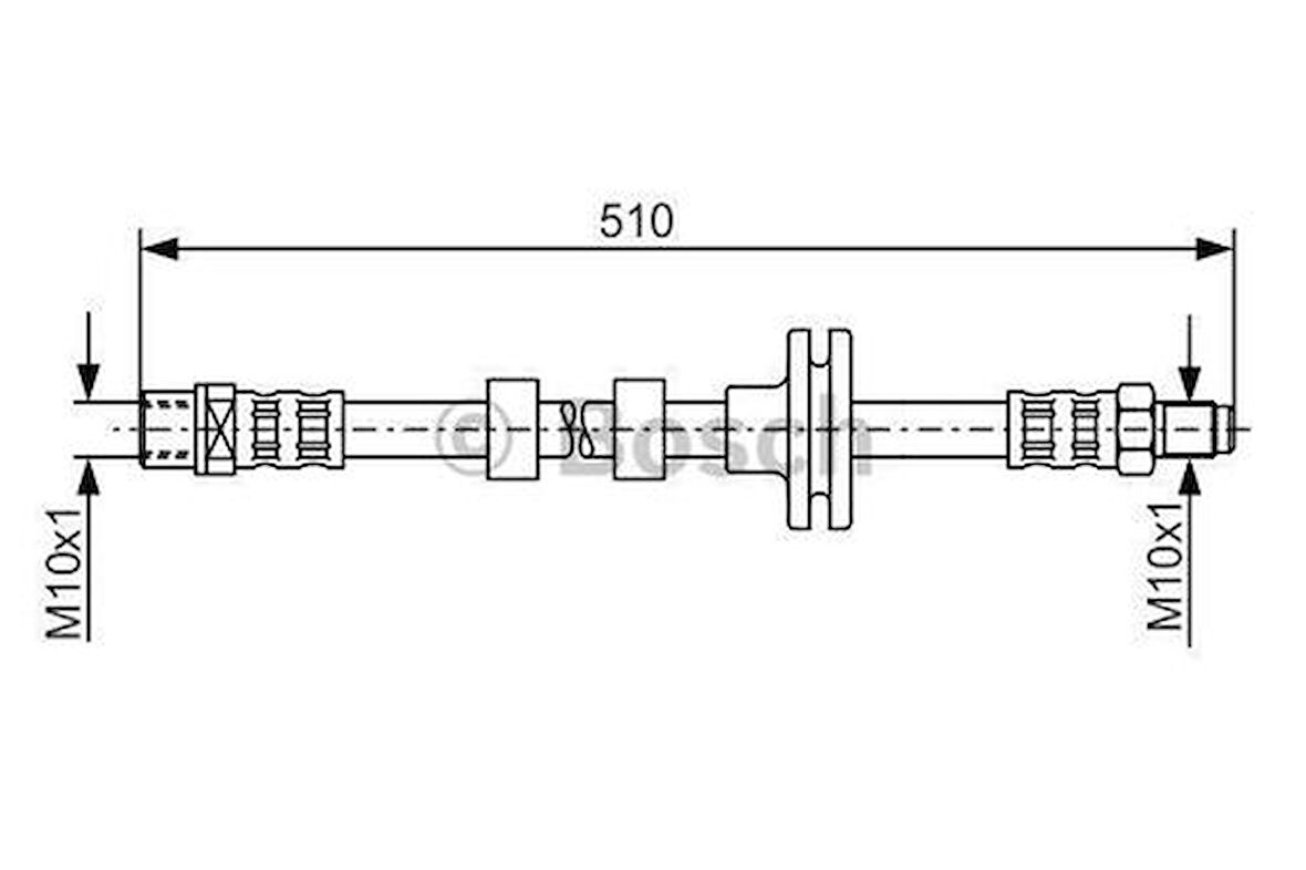 Bosch 1987481157 Fren Hortumu On. 510.00 Mm