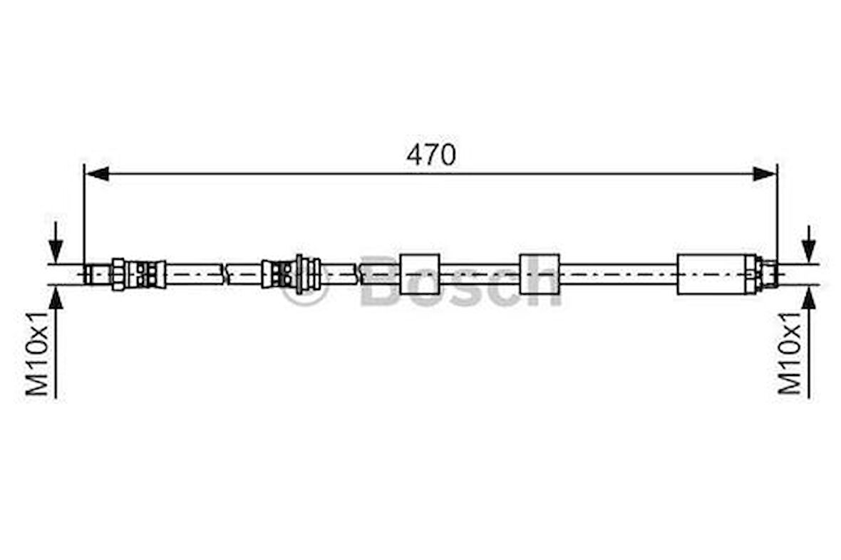 Bosch 1987481481 Fren Hortumu Ön 470mm 34306793026