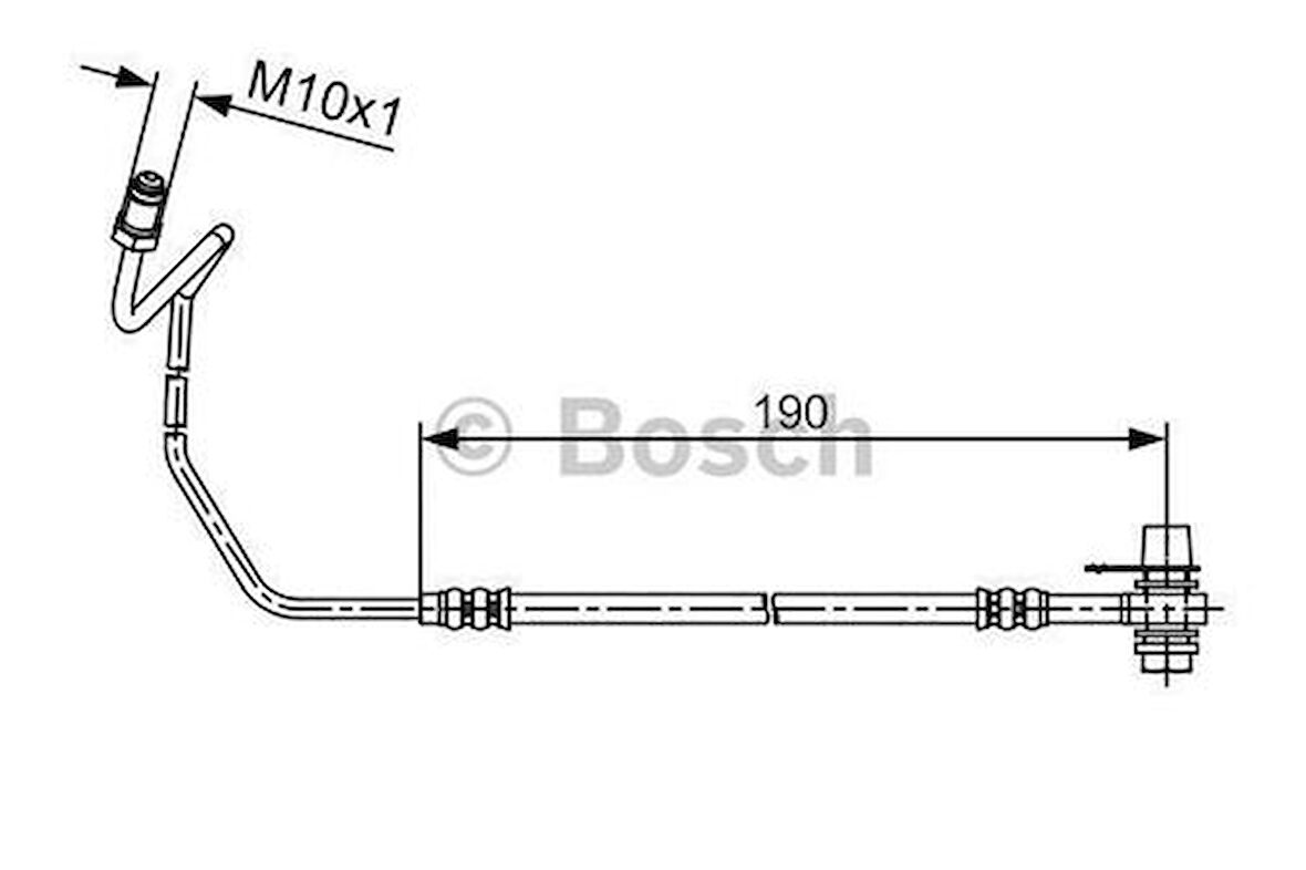 Bosch 1987481535 Fren Hortumu Arka 8E0611764K
