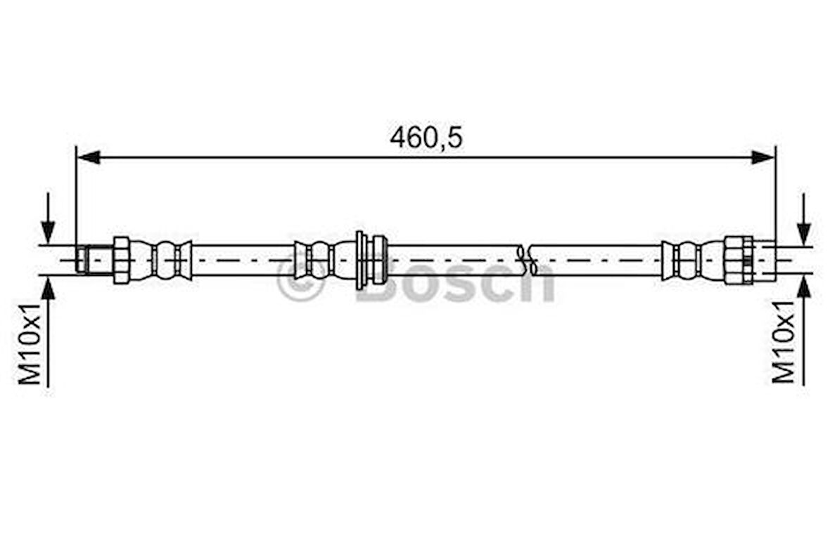 Bosch 1987481598 Fren Hortumu Arka BMW X5 E70 F15 F85 E71 E72 F16 F85 34306776293