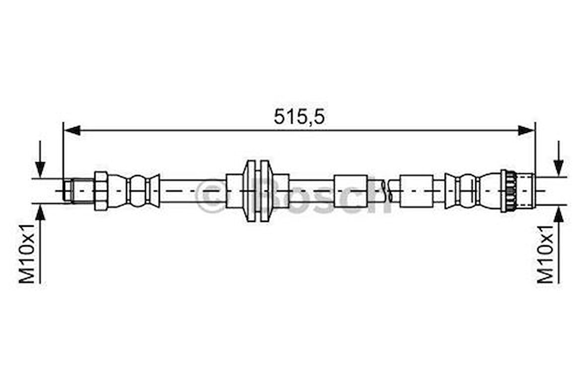 Bosch 1987481733 Fren Hortumu Ön Renault Kangoo 08-Mercedes Citan 12- A4154280035