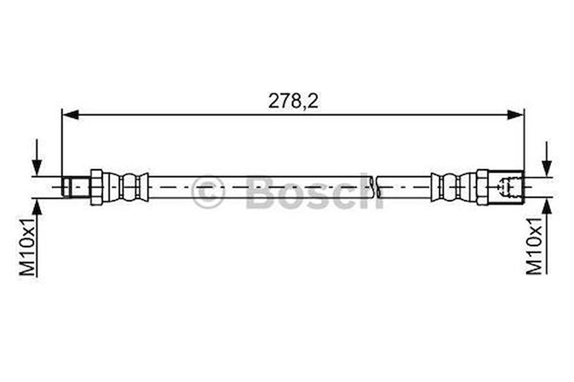 Bosch 1987481846 Fren Hortumu Arka Aks Dış Daıly 06> 245Mm