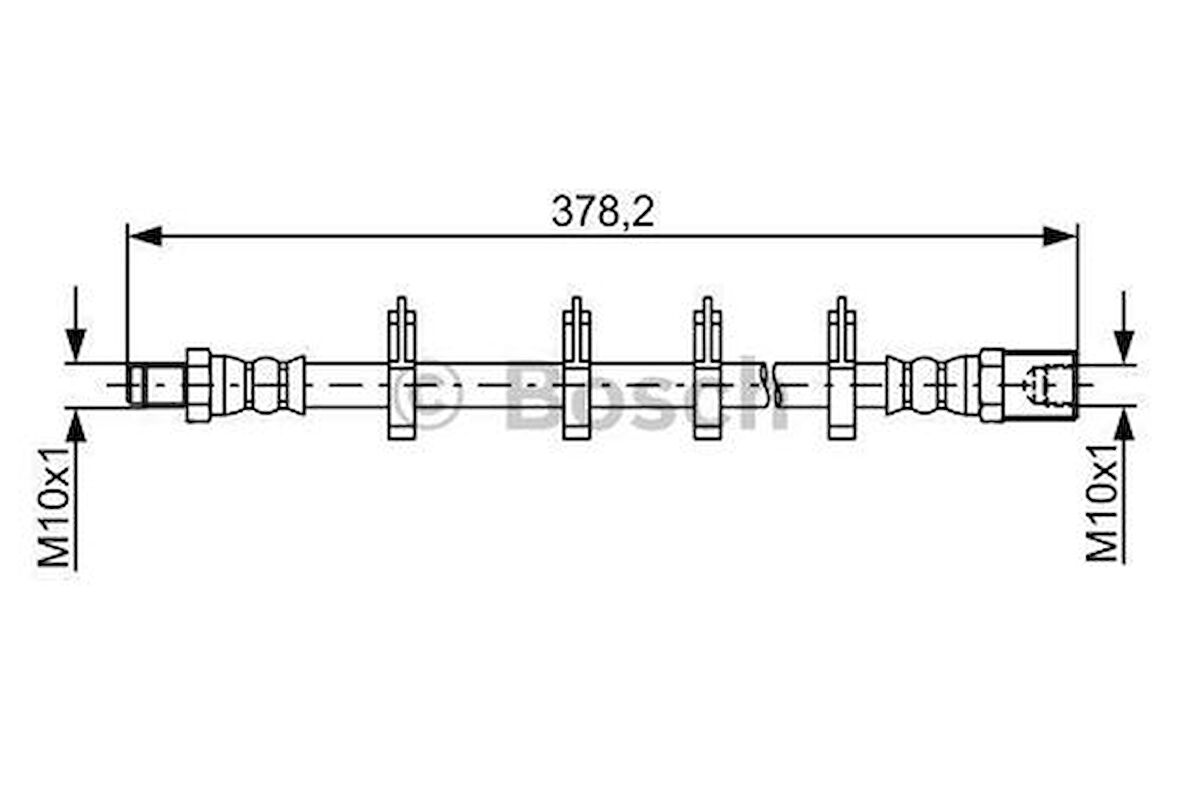 Bosch 1987481847 Fren Hortumu Arka Aks İç Daıly 06> 345Mm