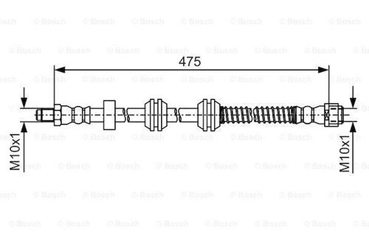 Bosch 1987481A01 Fren Hortumu Arka X166 12-15 W166 15-18 C292 15-18 A1664200448