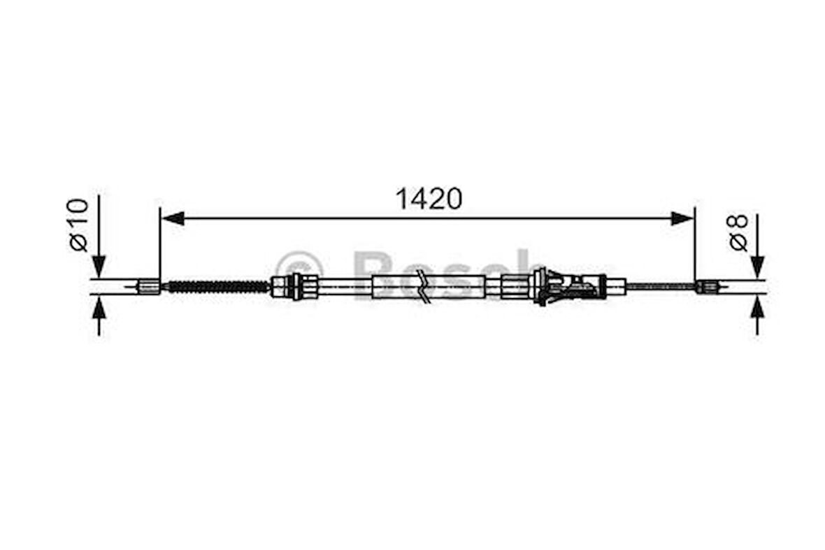 Bosch 1987482013 El Fren Teli Arka Master Movano 01- 7700311217