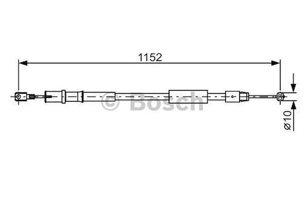 Bosch 1987482025 Fren Teli 1152mm A6394203685