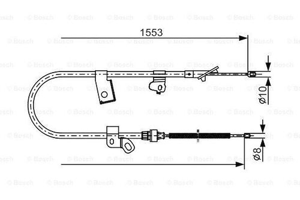 Bosch 1987482156 El Fren Teli Arka Sağ Yaris (F) 02- 464200D010