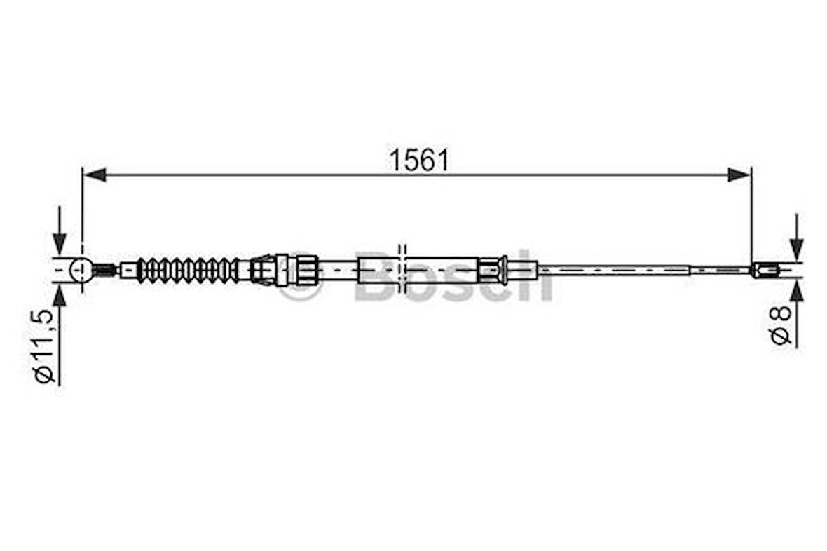 Bosch 1987482264 Fren Teli 1561mm 1T0609721K
