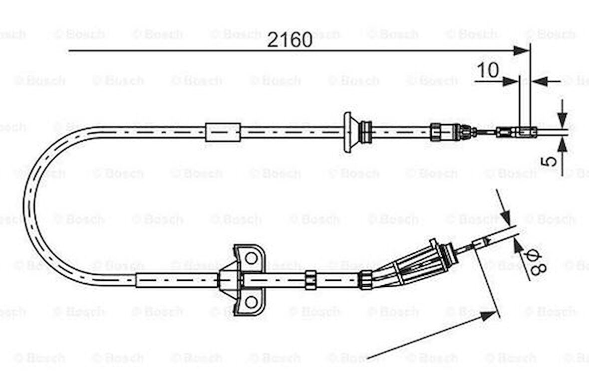 Bosch 1987482284 Fren Teli 2160mm 30681684