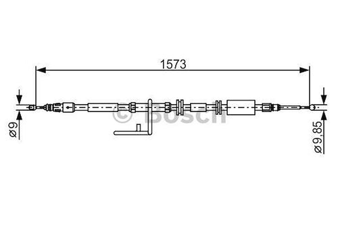Bosch 1987482313 Fren Teli 1573mm LR007496