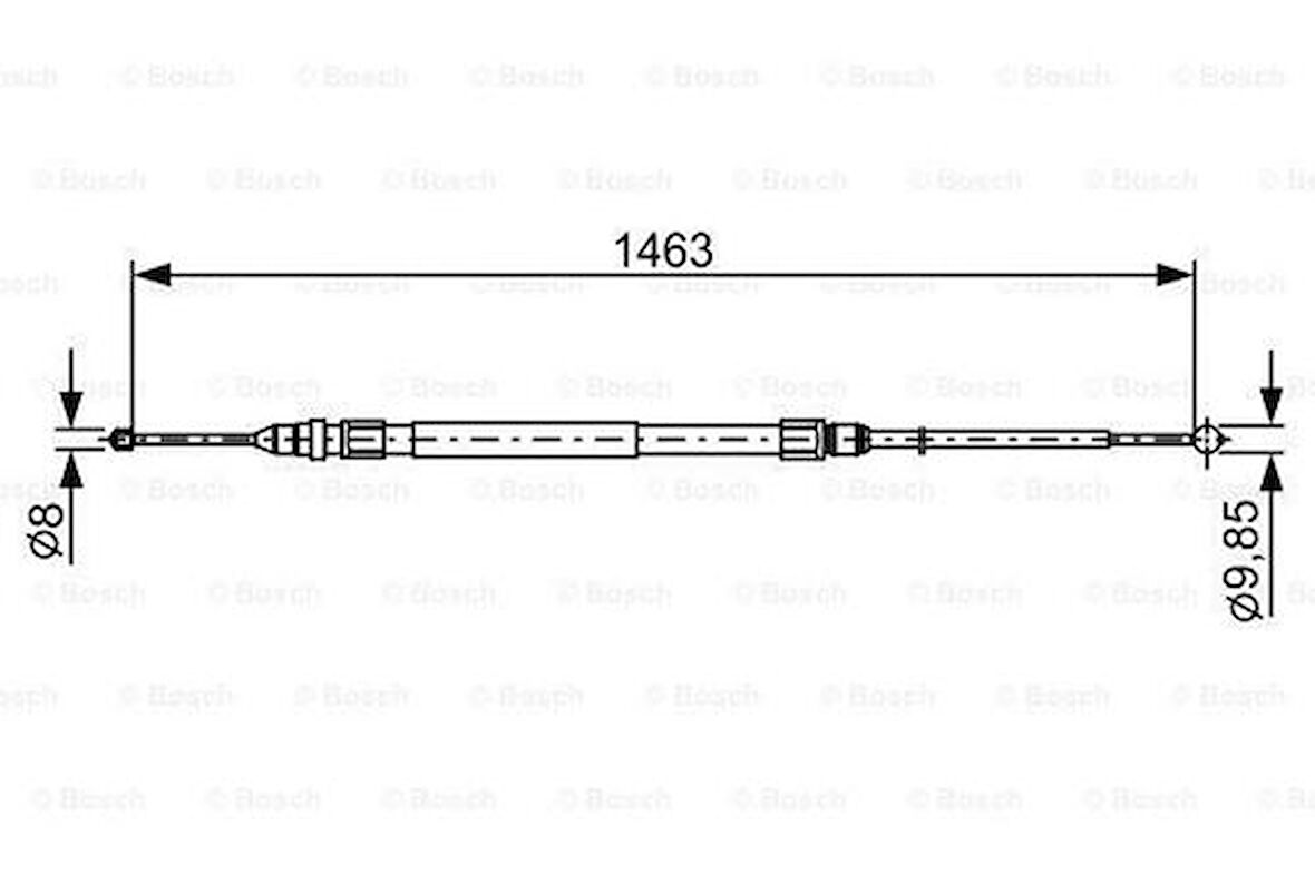 Bosch 1987482492 Fren Teli 1463mm 34406792263