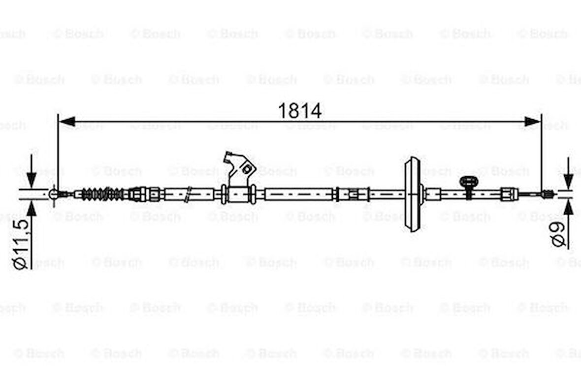 Bosch 1987482502 Fren Teli 1814mm 522122