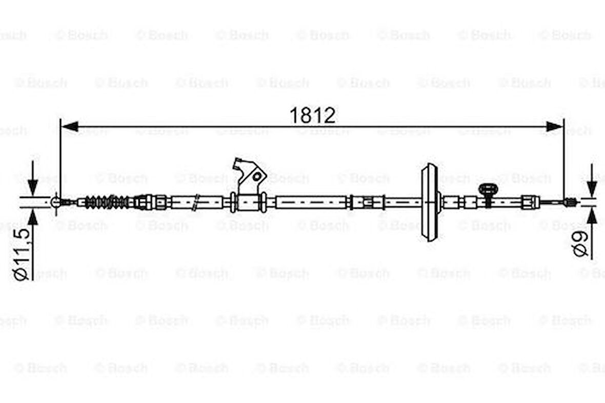 Bosch 1987482503 Fren Teli 1812mm 522121