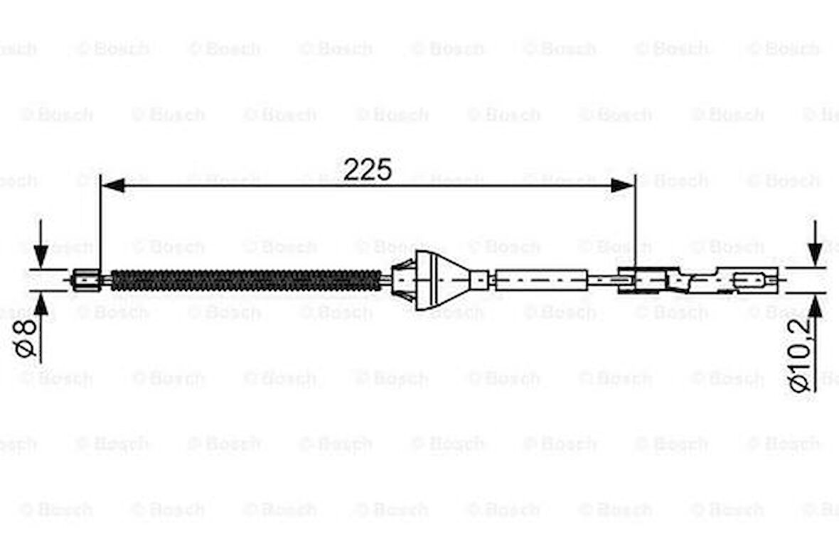 Bosch 1987482705 Fren Teli 1987482122 3M512A635BA