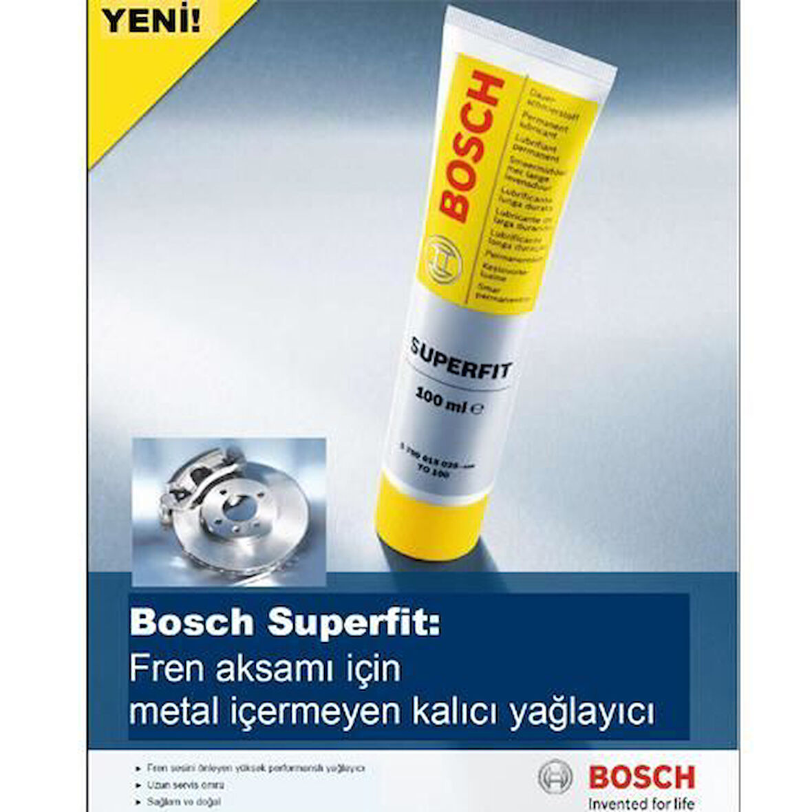 Bosch 5000000150 Superfit Fren Aksamı Mineral Yağlayıcı 100ml Tüp Gres Yağ 