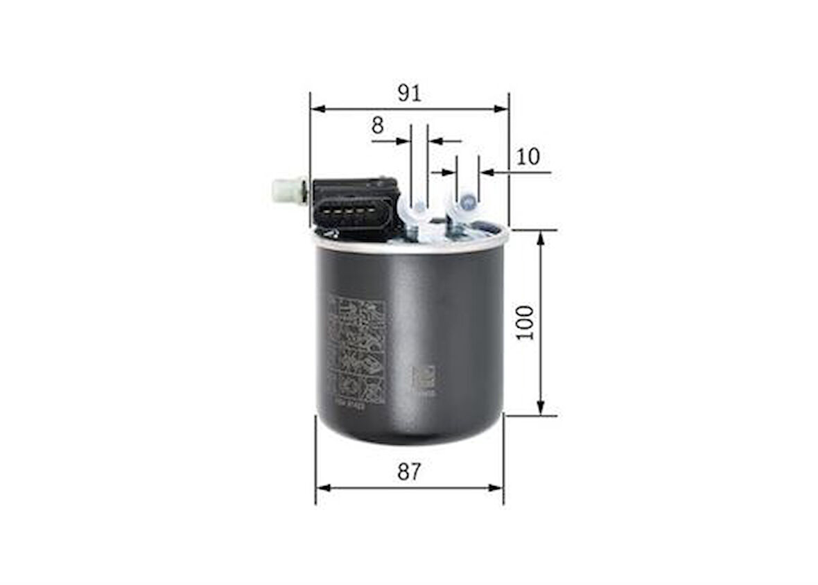 Bosch F026402836 Yakıt Filtresi Sensörlü W176 12-18 W246 11-18 W204 11-14 C117 13-19 W212 11-15 W213 16-17 6420906052