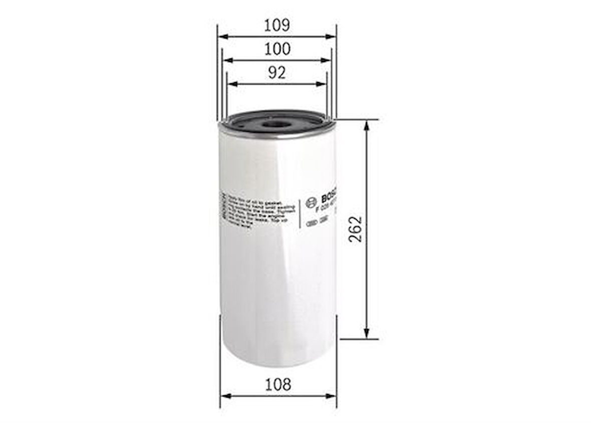 Bosch F026407043 Yağ Filtresi 