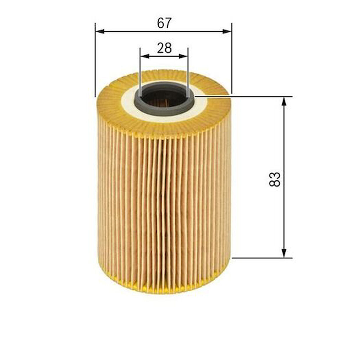 Bosch F026407071 Yağ Filtresi Antara 07-17 Captiva Cruze Epica Lacetti Nubira 1.4 16V 2.0 CDTI 2.0D 93743595